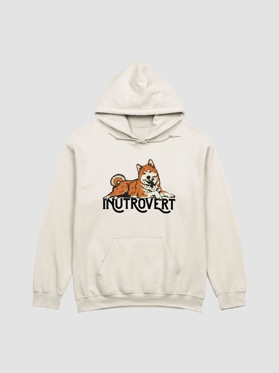 Inutrovert Hooded Sweatshirt of an Akita Inu (Red) | Funny Hoodie for Akita Paw-rents product image (21)