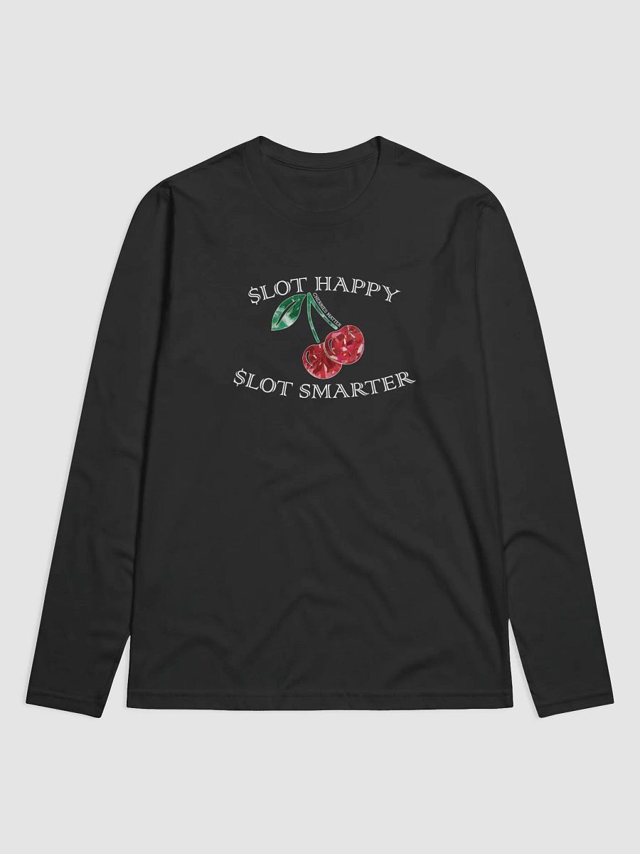 Cherries Matter Slot Happy Slot Smarter Fitted Long Sleeve Shirt product image (1)