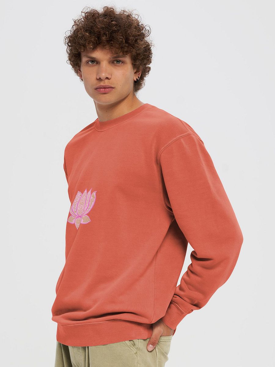 Golden Lotus Unisex Pigment Dyed Sweatshirt product image (5)