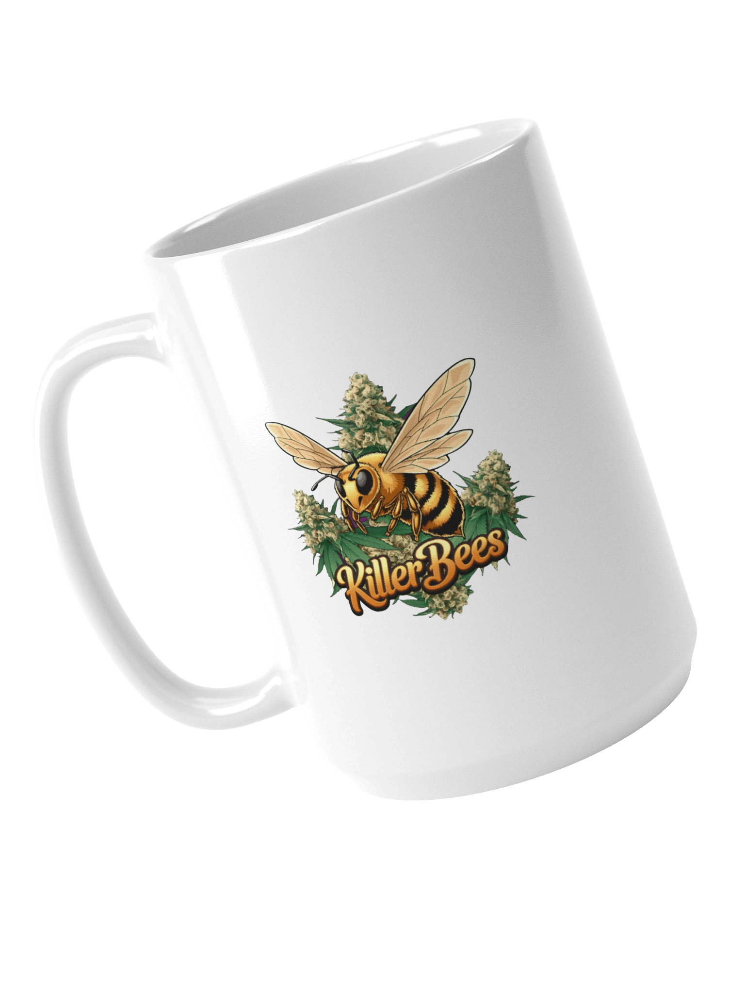 Cannabis Strain- Killer Bees Buzz - Design | 15oz White Glossy Coffee Mug product image (4)