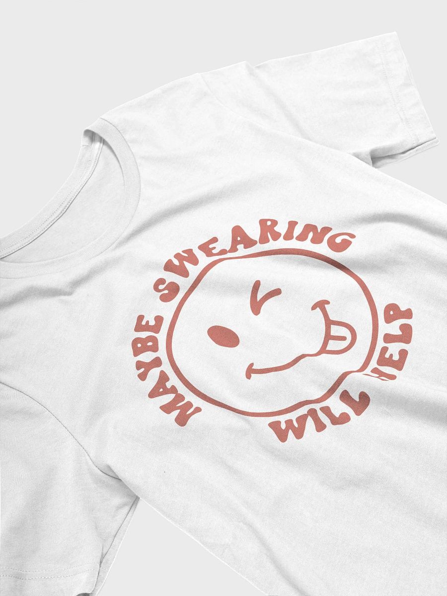 Sarcastic saying shirt for women, maybe swearing will help funny smirk Tshirt product image (73)