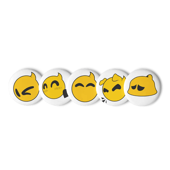 Digi Emote Pin Button Set product image (1)
