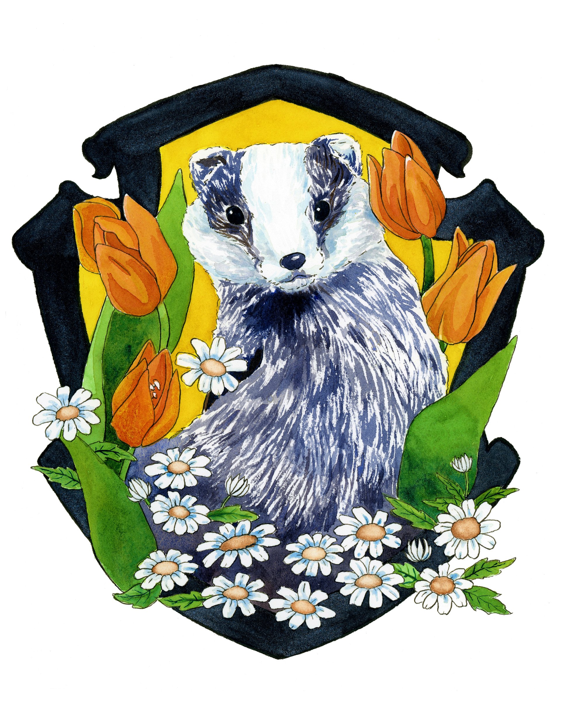 Spring Badger 8.5x11 Print product image (1)