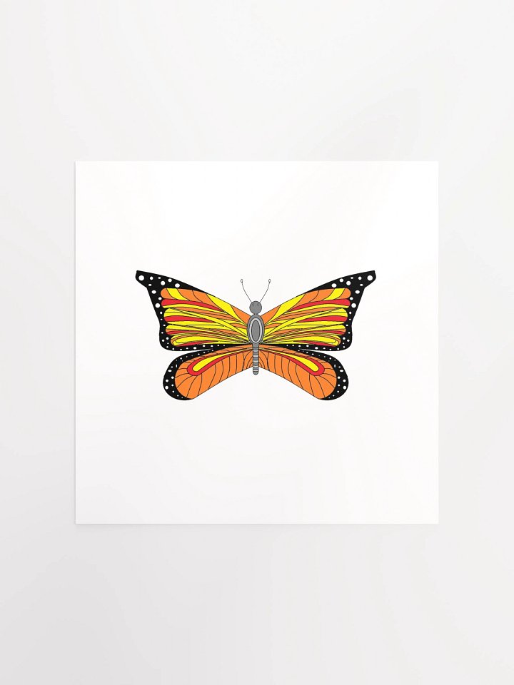 Vibrant Butterfly Duo Matte Poster product image (5)
