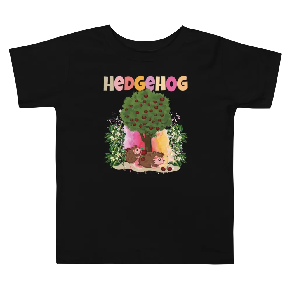 Hedgehog Cute Colorful Funny Bella +Canvas Toddler T-Shirt – Fun Gift for Kids product image (5)
