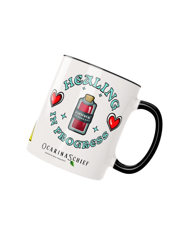 Healing In Progress Ceramic Mug with Color Inside product image (2)