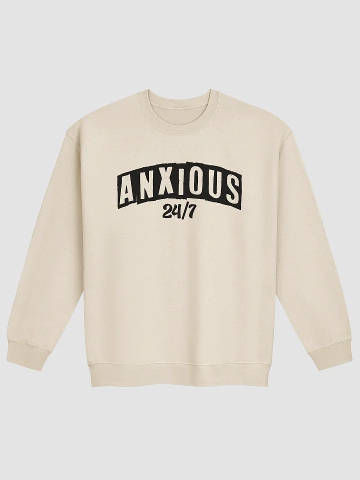 Anxious 24/7 Sweatshirt | Minimal Streetwear product image (1)