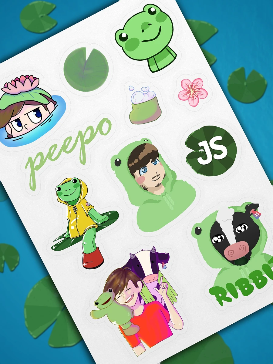 JacobStreams Frog Sticker Sheet product image (5)