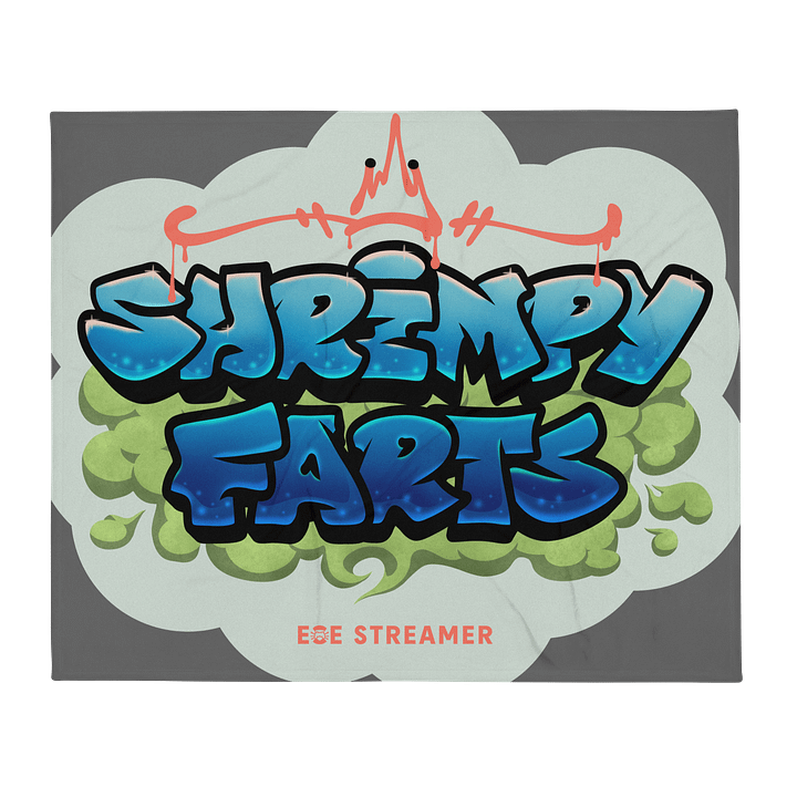 Shrimpy Farts Throw Blanket product image (1)