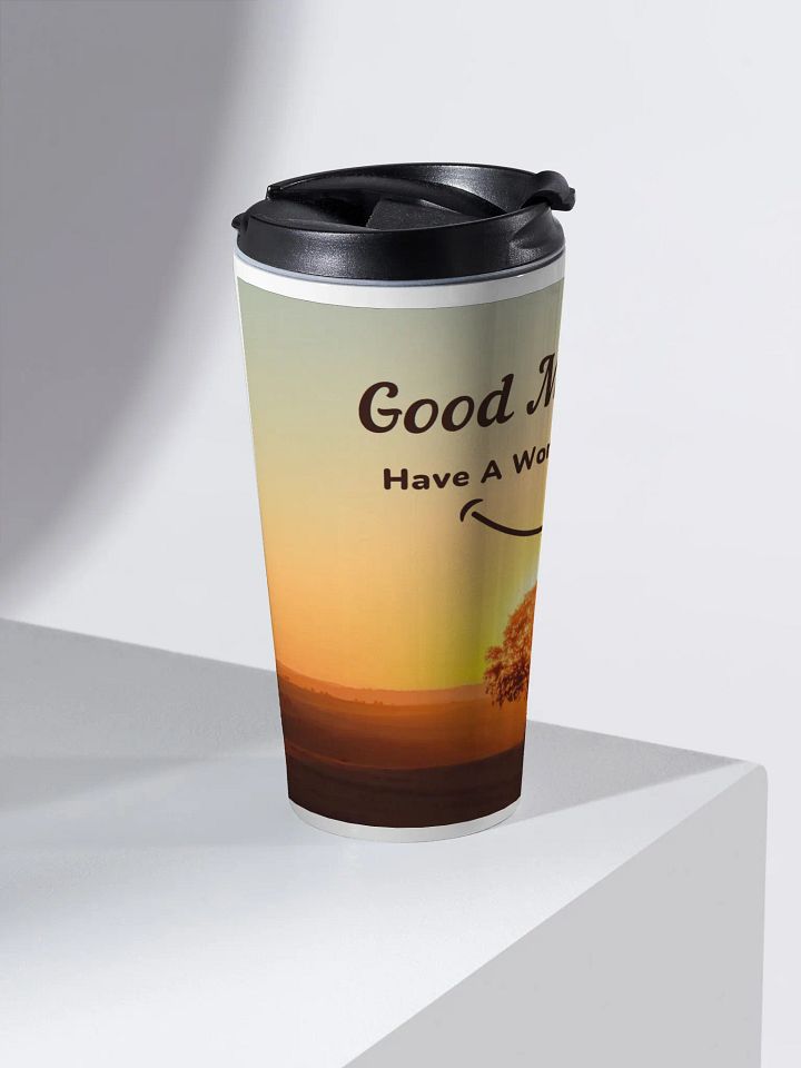 Smiling Sunrise Stainless Steel Travel Mug product image (2)