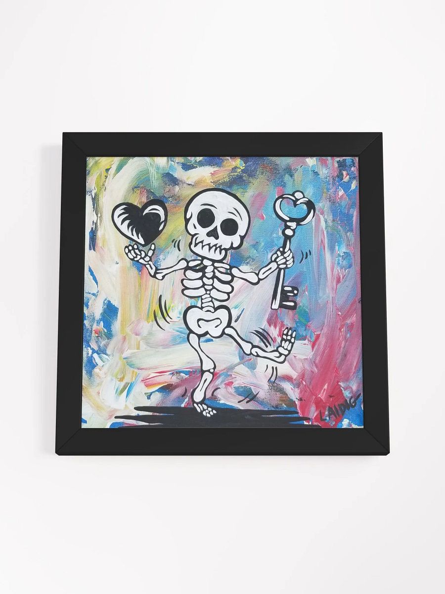 Floating Heart Mr. Bone Daddy Framed Print product image (10)