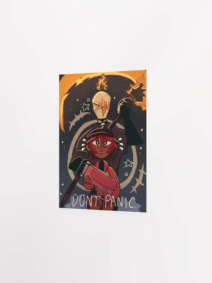 "DONT PANIC" Candlehead & Bomb-Baby Paper Poster product image (2)