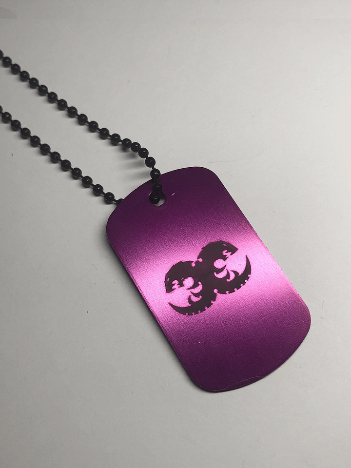 THE SWARM - Engraved Dog Tag Pendant Necklace product image (1)