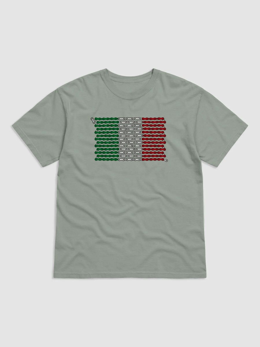 Italy Bike Chain Flag on Heavyweight Tee product image (9)