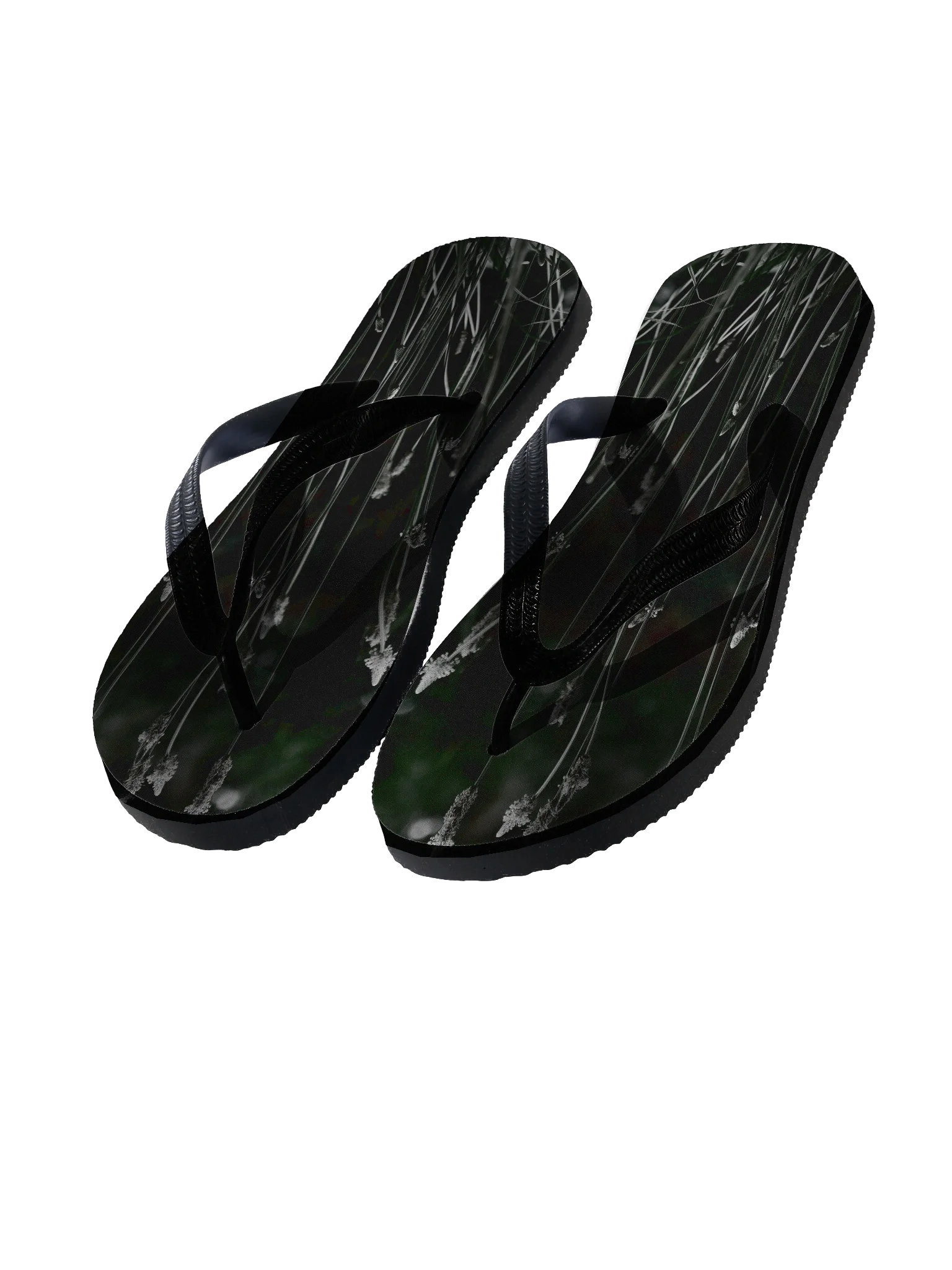 Flip flops - Wildblumen schwarzweiß product image (1)