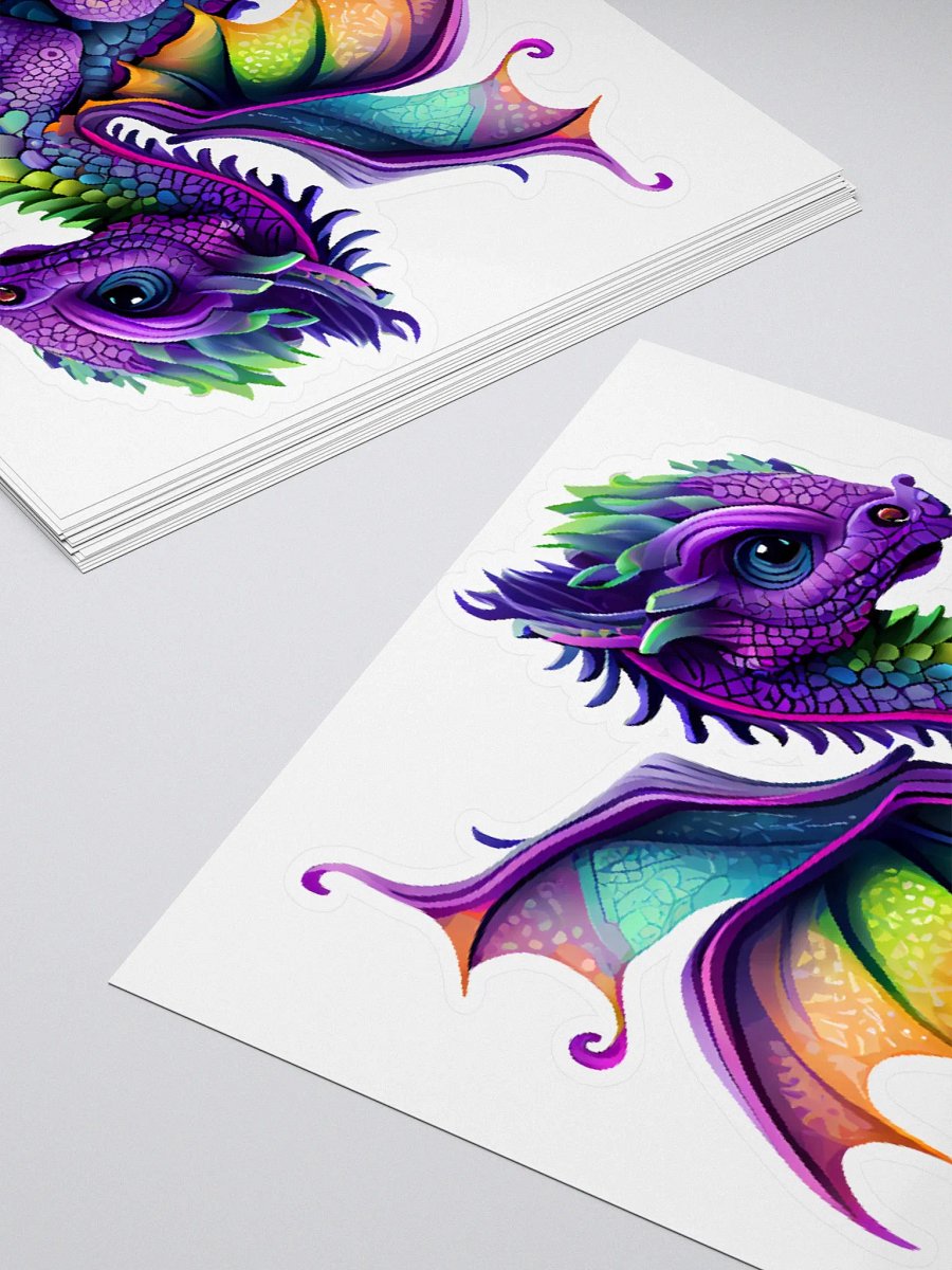 Whimsical Dragon Kiss-Cut Stickers product image (11)