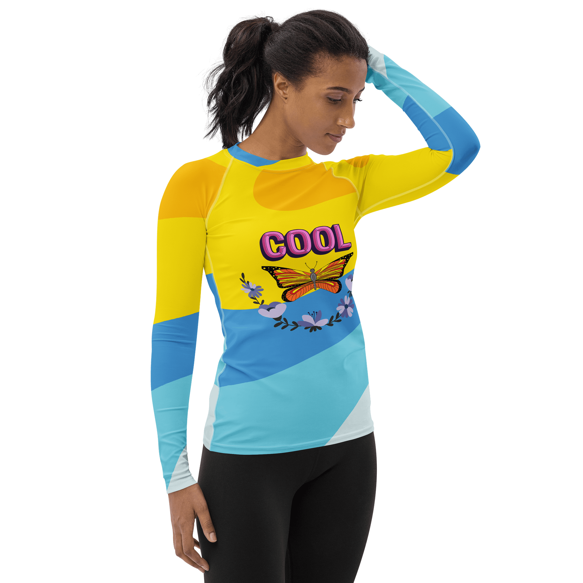 Butterfly Bliss Women's Rash Guard product image (4)