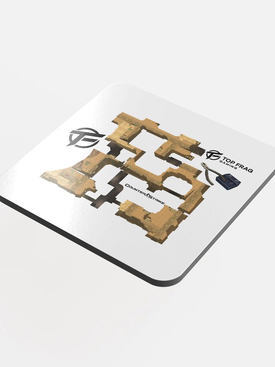 TopFrag™ De_Dust2 Glossed Cork Coaster product image (1)