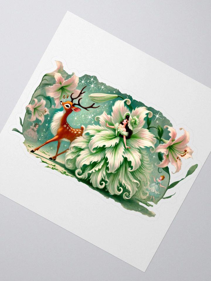 Enchanted Lily Fairy and Deer Stickers product image (5)