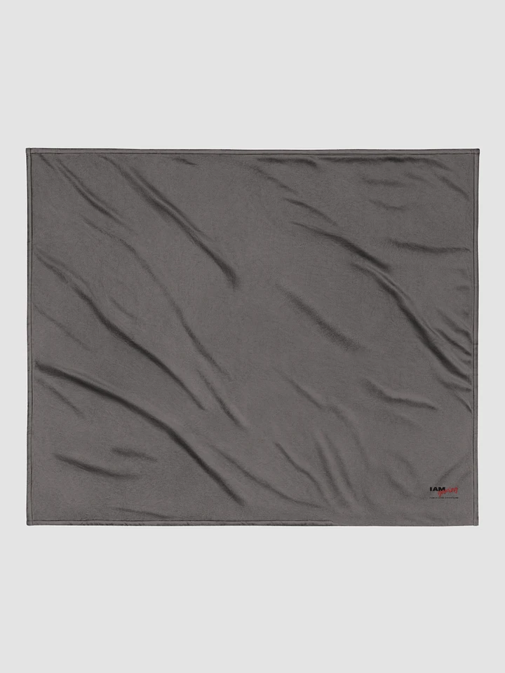 [The Kandi Shop] Embroidered Blanket Grey product image (1)