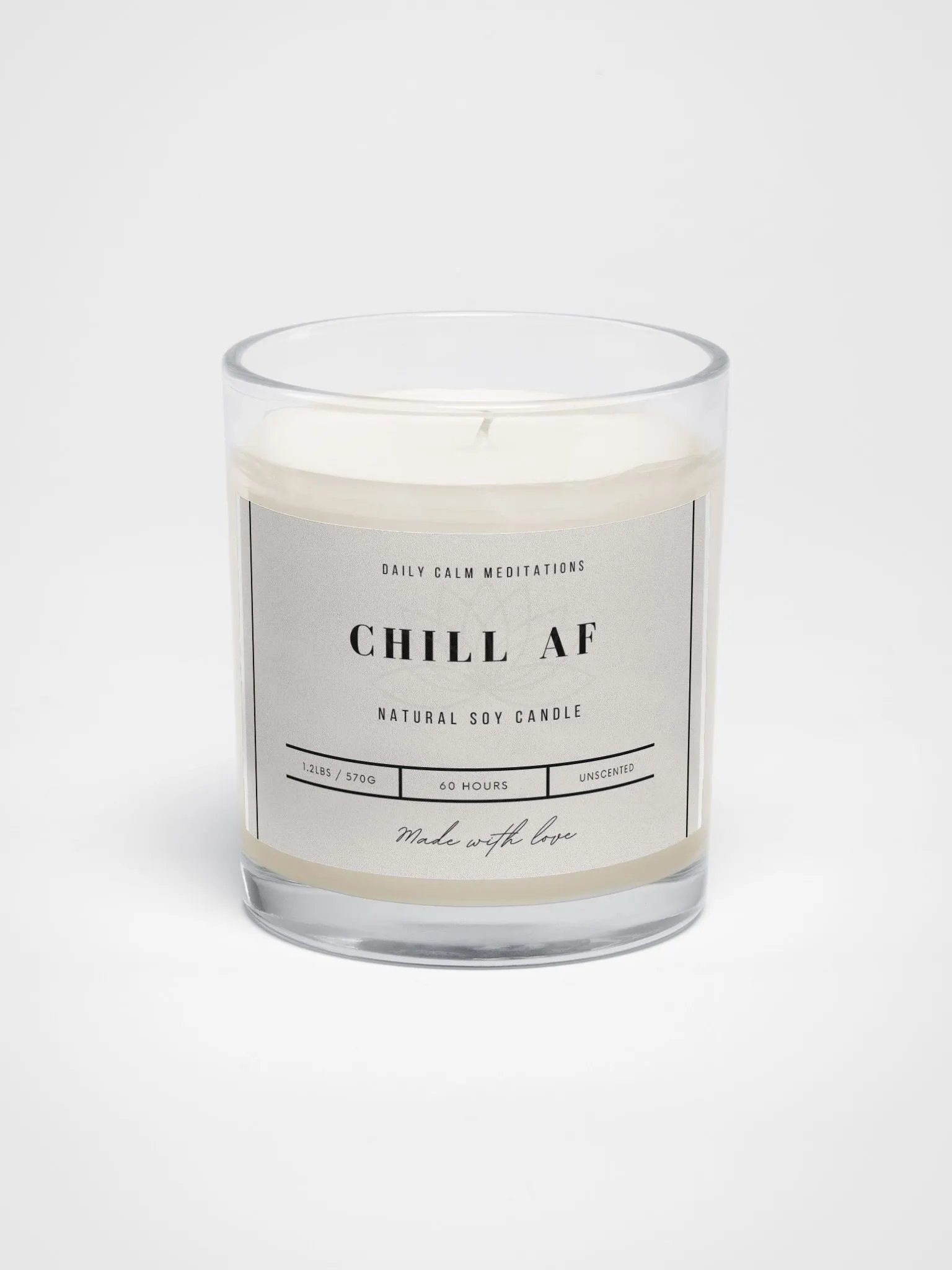 Chill AF: Natural Soy Candle product image (1)