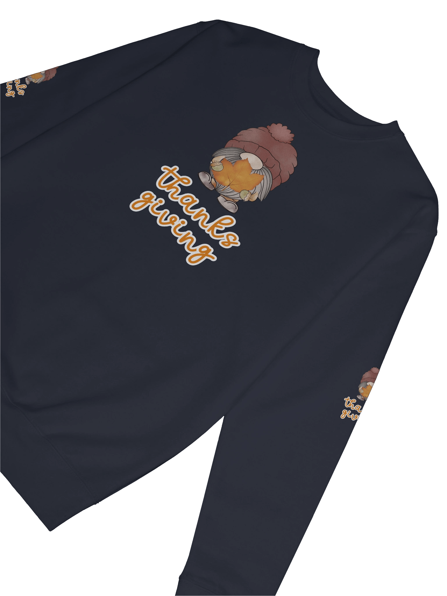 Thanksgiving Gnome Sweatshirt – Cute Autumn Leaf Design product image (63)