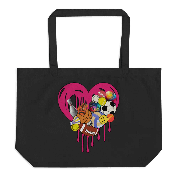 Heart Sports Assorted Organic Tote Bag product image (1)