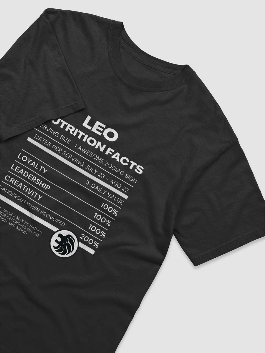 Leo Nutrition Facts T-Shirt product image (4)