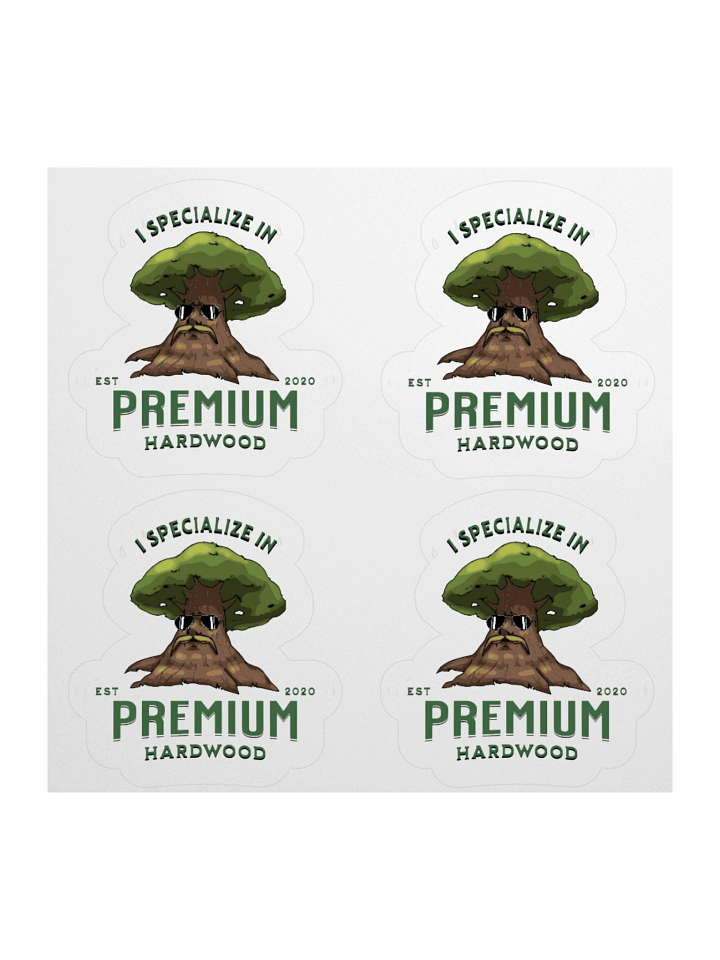 Premium Hardwood Kiss Cut Stickers (Set of 4) product image (1)