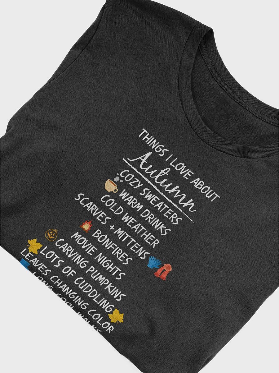 🍁 Things I Love About Autumn T-Shirt | Cozy Fall Vibes Tee | Cute Fall Season Shirt product image (29)