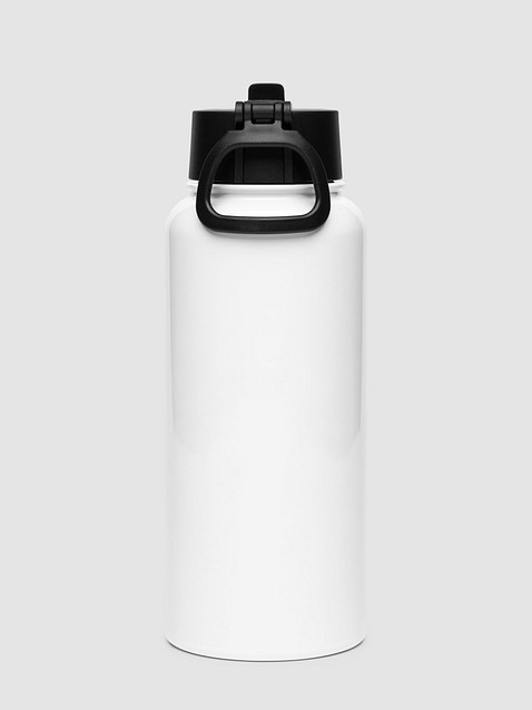 Photo showing Stainless Steel Water Bottle with a Straw Lid