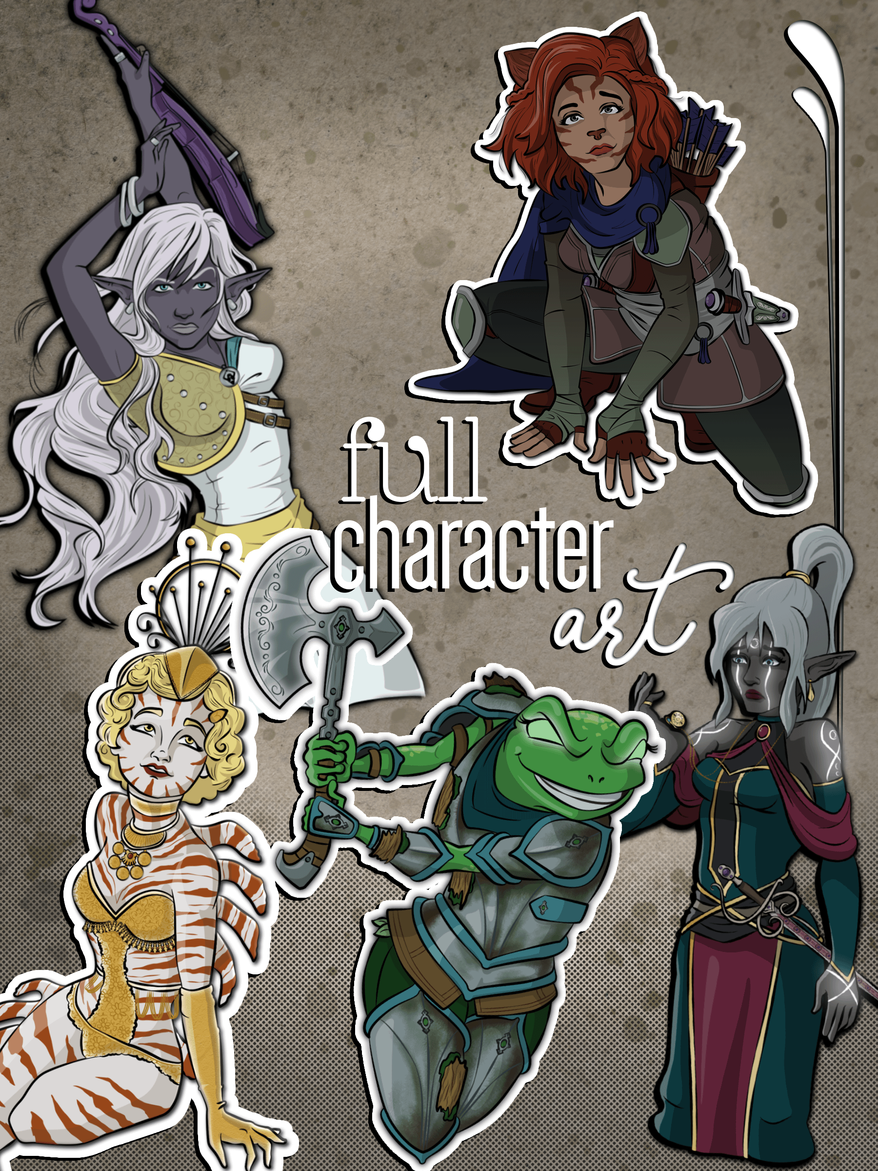 full character art || emmy's art stuff product image (1)