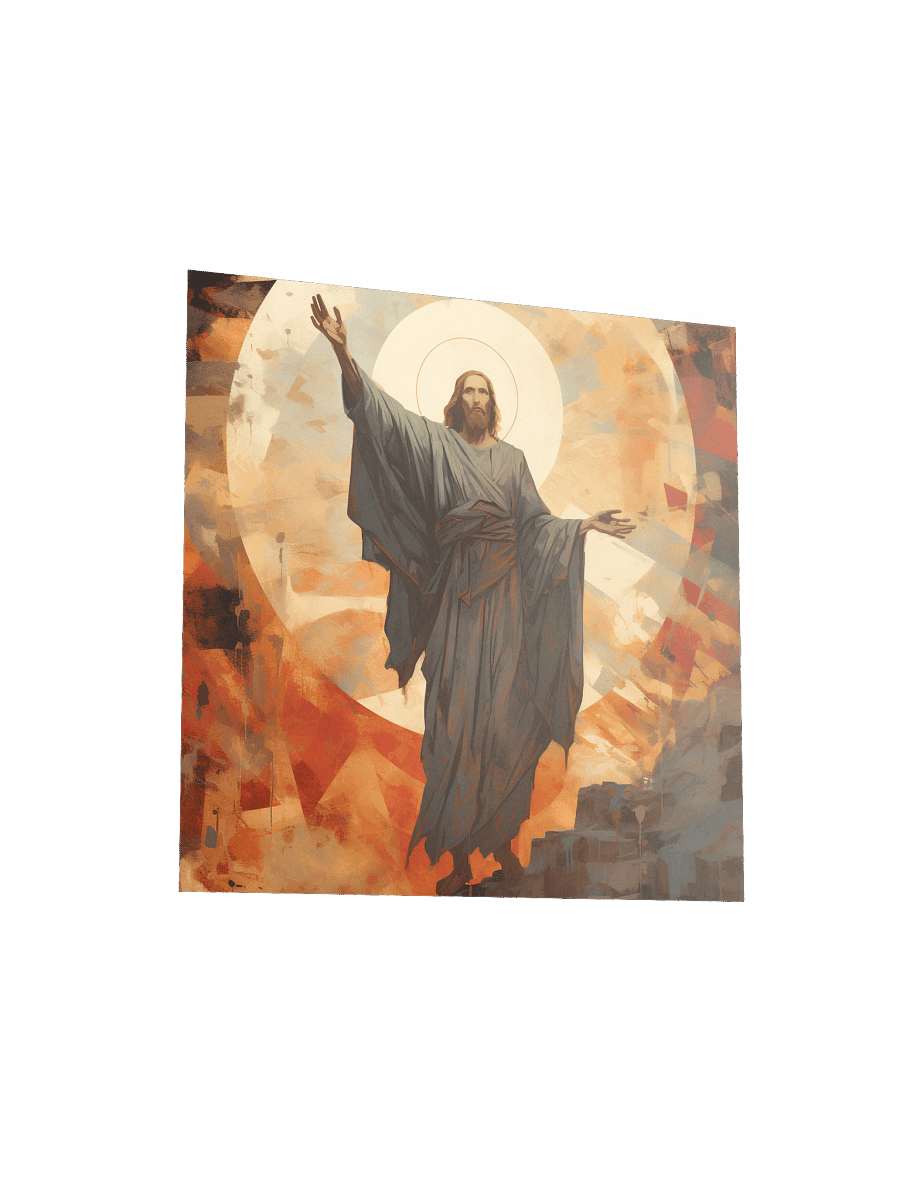 Jesus Christ Triumphant Ascension Wall Art | Inspirational Christ Art Canvas Print product image (3)