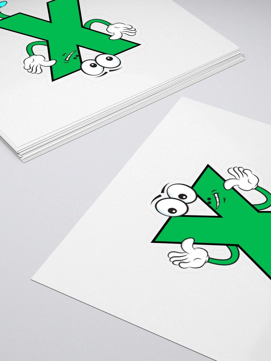 X Letter Cartoon Character Sticker product image (11)