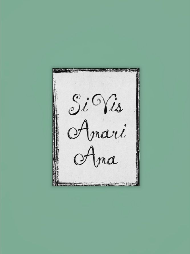 Si Vis Amari Ama Poster product image (2)