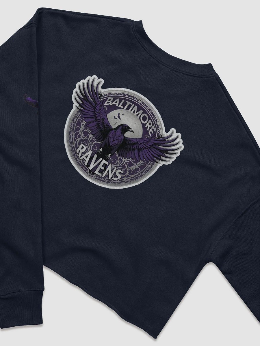 Baltimore Ravens "Fierce Winged" Women's Fleece Crop Sweatshirt | NFL | Home Locker product image (16)