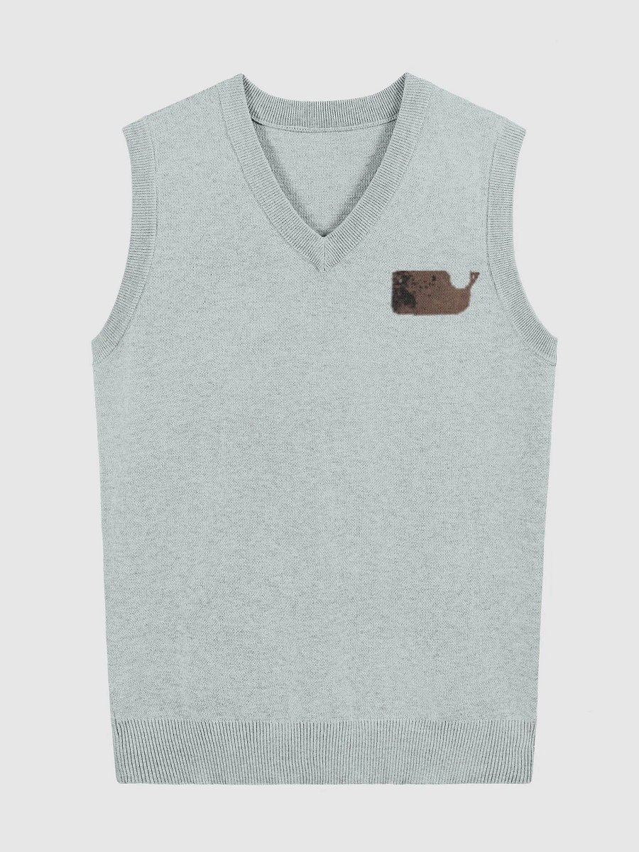 Knit Vest - Yoongi's cutting board whale - BTS VLOG SUGA product image (2)