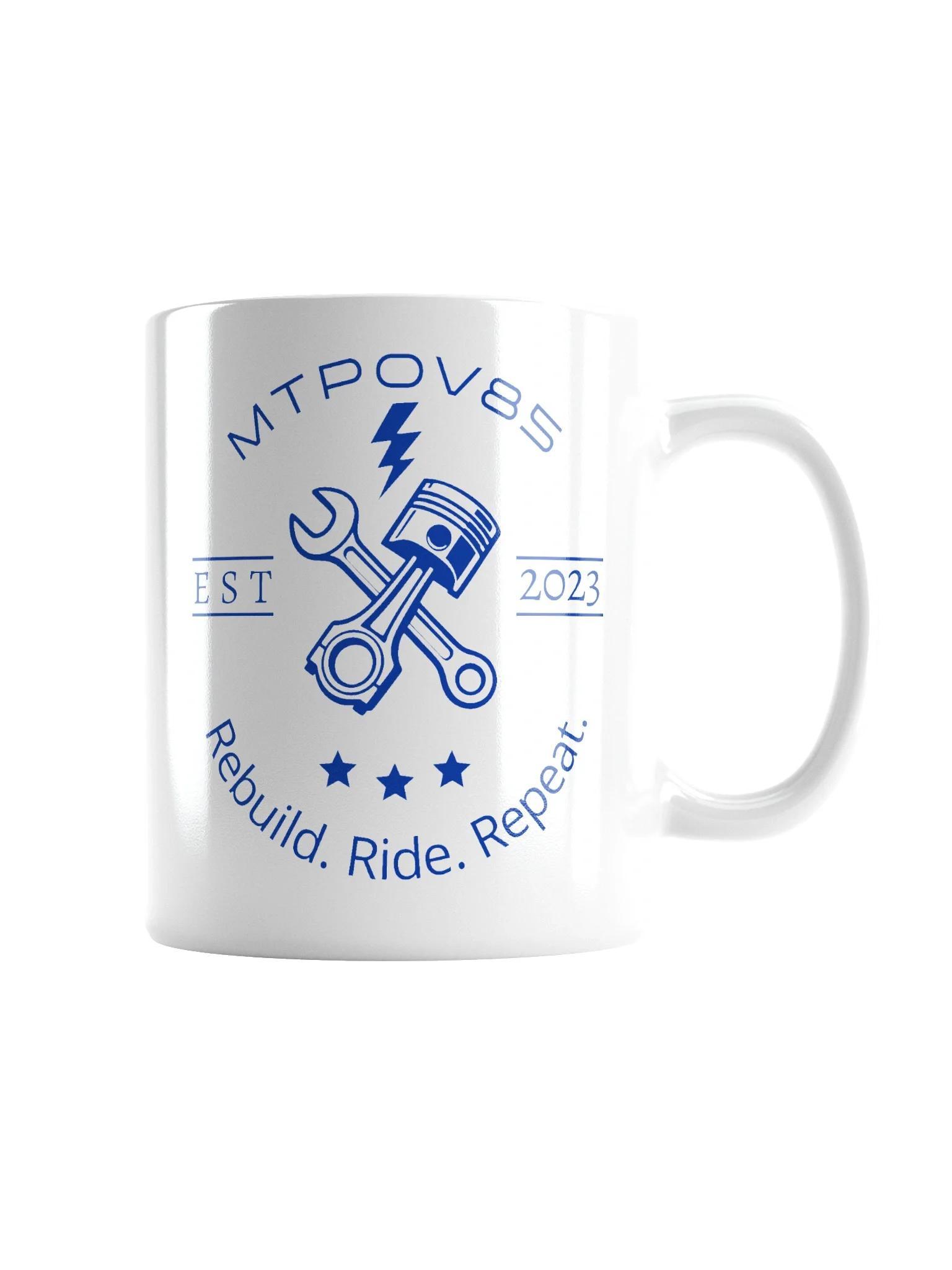 Rebuild. Ride. Repeat. White Mug - 3 Sizes product image (6)