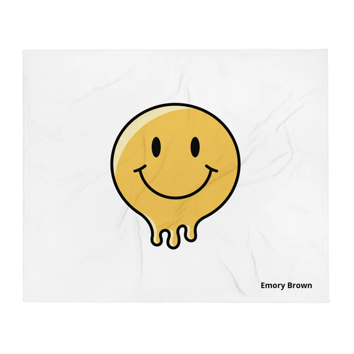 Smile face blanket product image (13)