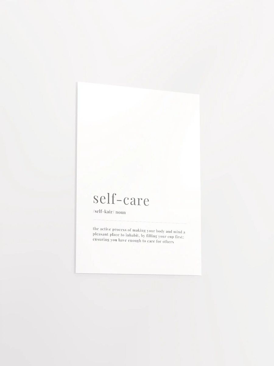 Self-Care Definition Poster Print product image (20)