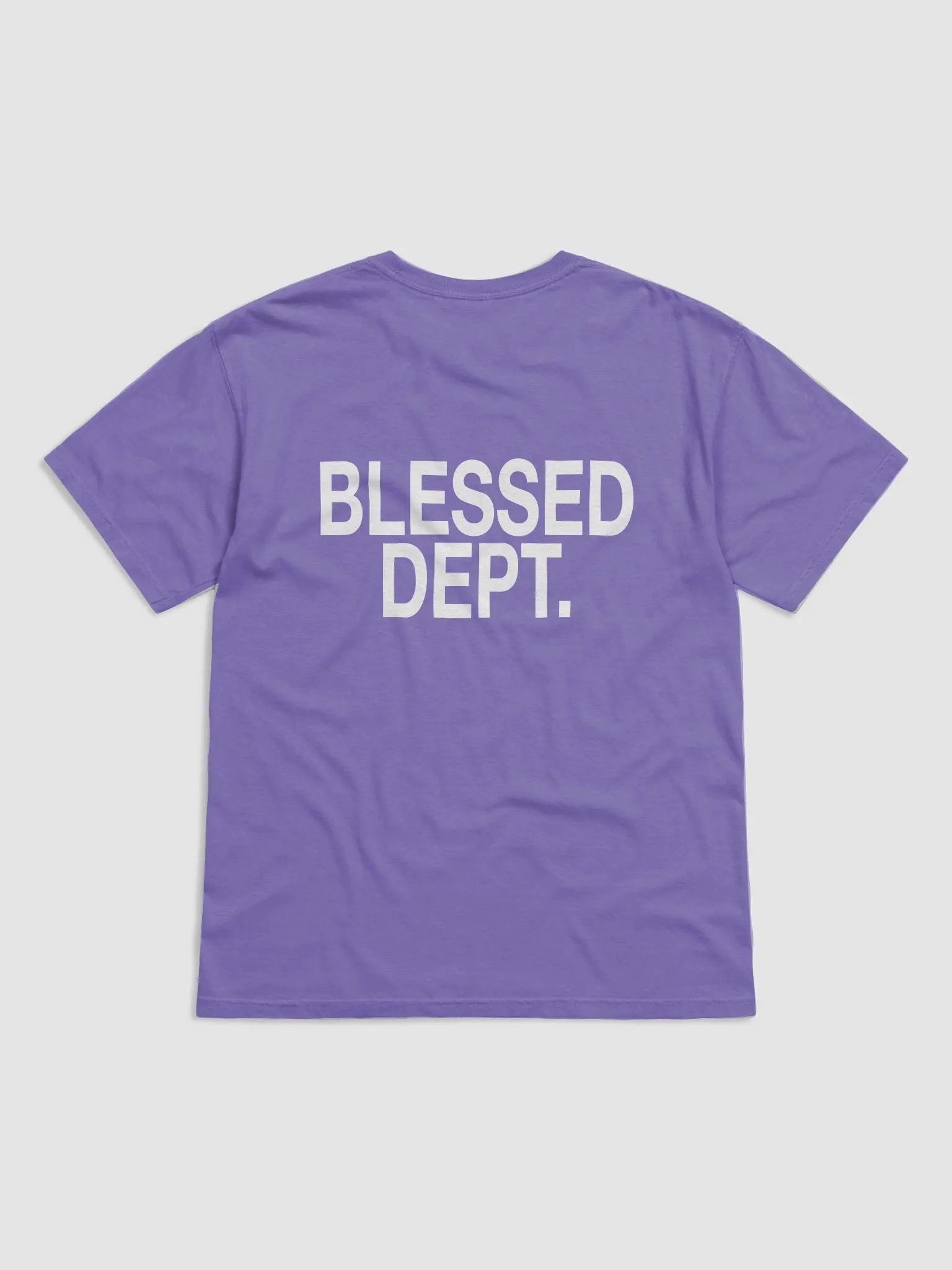 Blessed Dept. White Font T-Shirt product image (2)