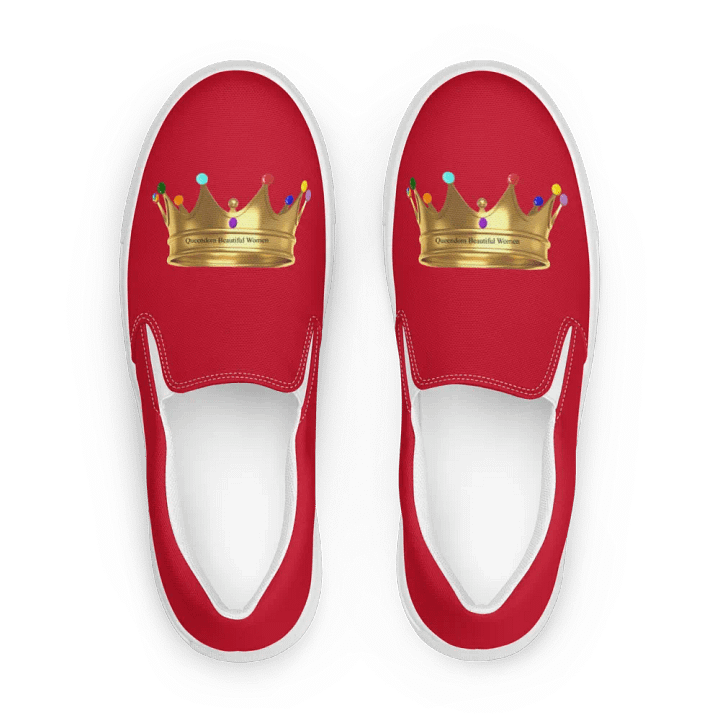 Queendom Beautiful Women Crown Canvas Shoes /Red (TM) product image (1)