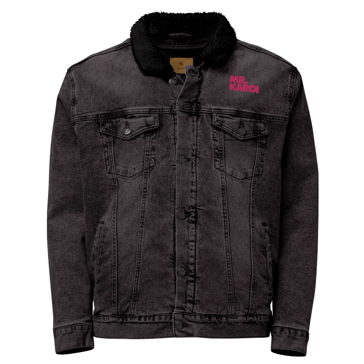 Mr. Karoi Pink Logo Denim Jacket product image (1)