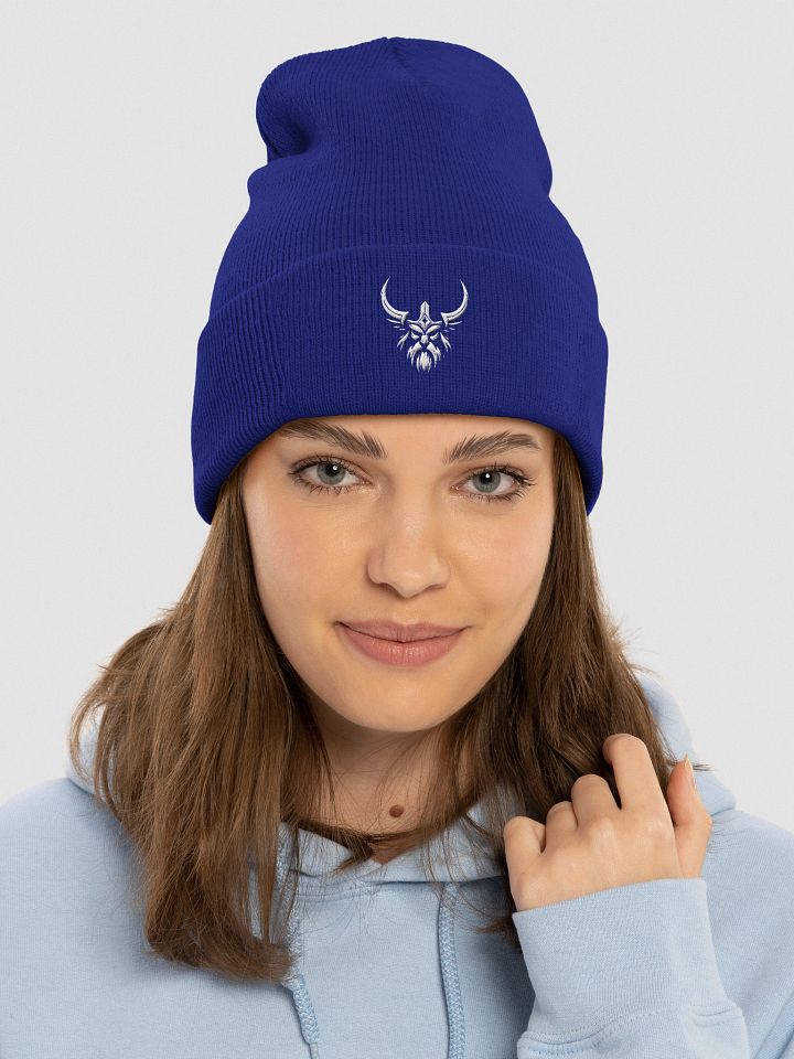Forged In Valhalla: Mystic Horned Pixel Beanie product image (21)