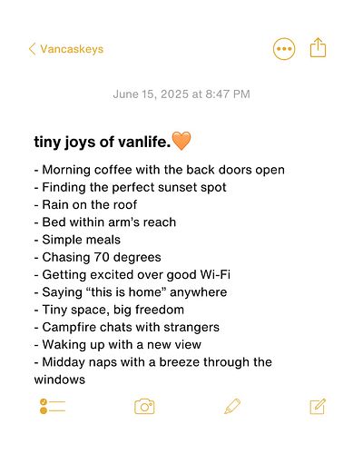 Coffee with the doors open.
Sunsets from bed.
Silence that feels like peace.

Here’s our why. 🚐✨

It’s not just vanlife…it’s ...