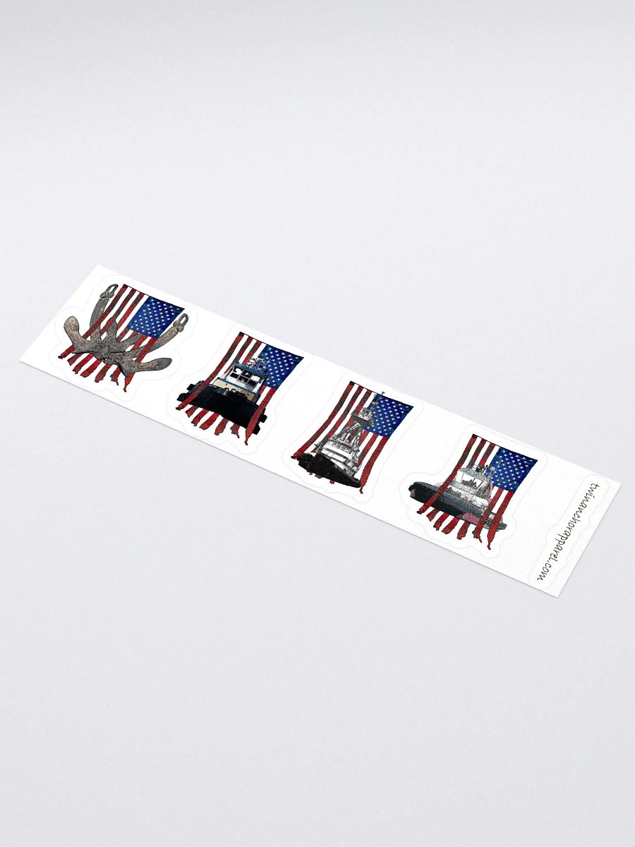 Mix USA Flage Sticker sheet (sheet size 15" x 3.75") Kiss Cut Stickers product image (1)