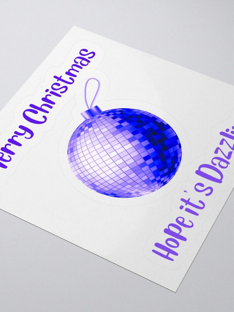 Dazzling Christmas Mirrorball Sticker - Purple product image (8)