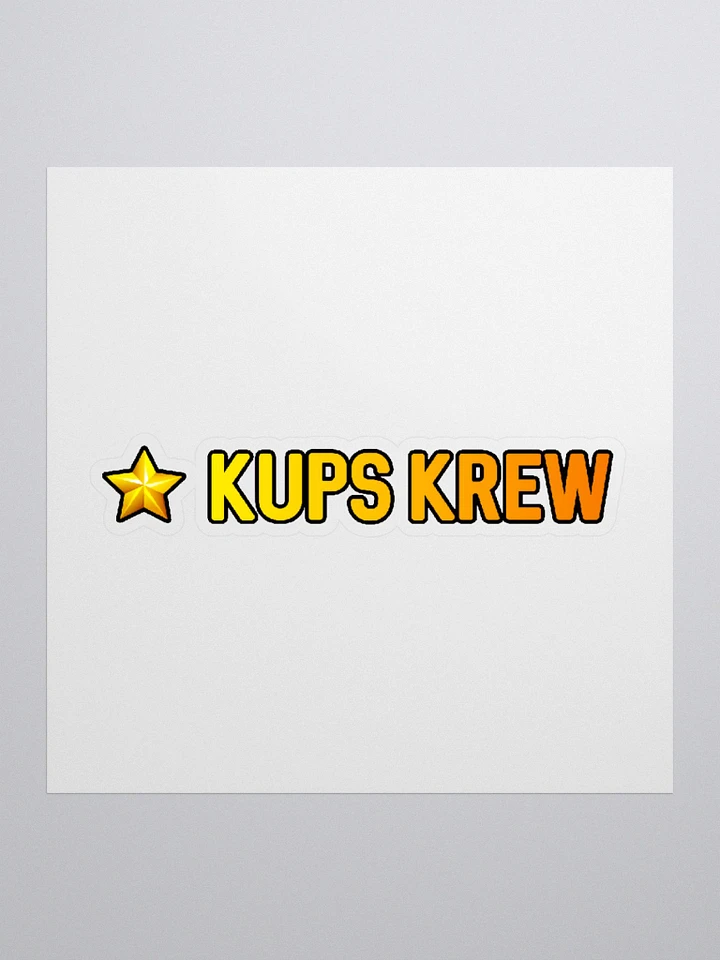 Kiss Cut Kups Krew Stickers product image (3)