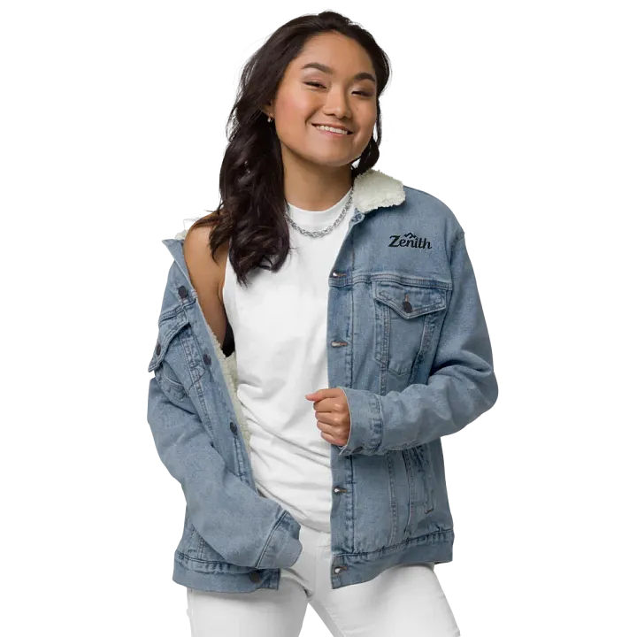 Zenith Midnight Mystery Unisex Sherpa Denim Jacket product image (1)