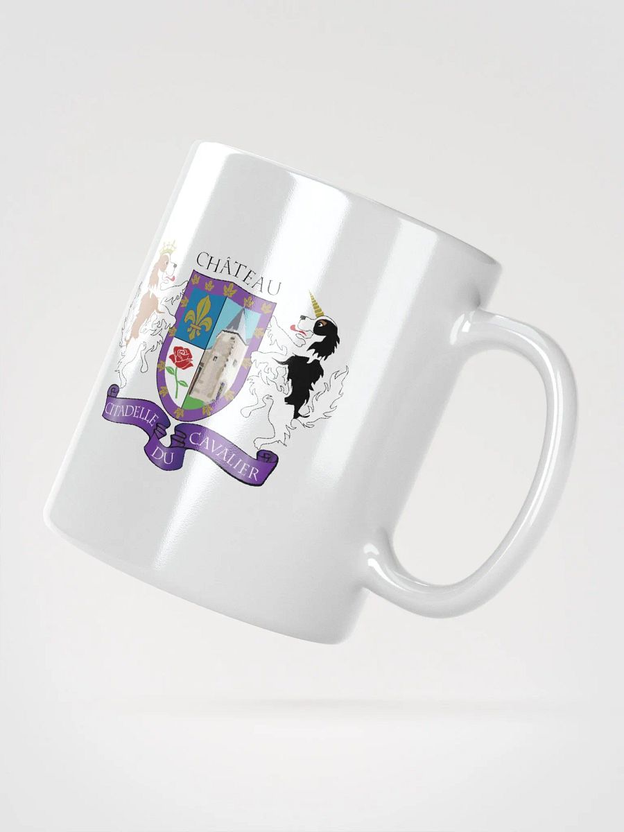 White Glossy Mug with Citadelle Coat of Arms product image (2)